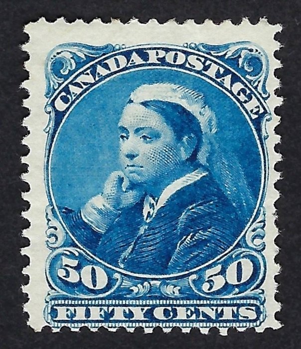 Canada 1888/97 - Queen Victoria 50c blå - Scott N .47