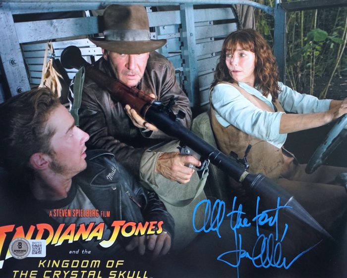 Indiana Jones - photo, signed by Karen Allen (Marion Ravenwood) - with Beckett COA