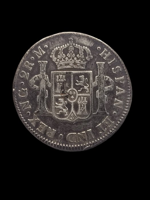 Spanien. Fernando VII (1813-1833). 2 Reales 1820 Guatemala M