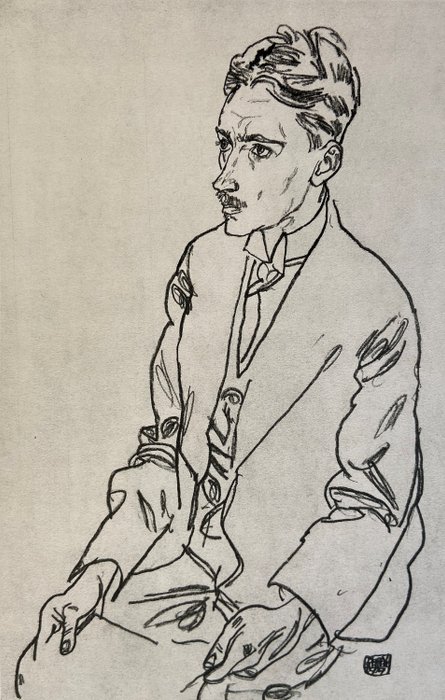 Egon Schiele (1890-1918) after - Dr F M Haberditzl