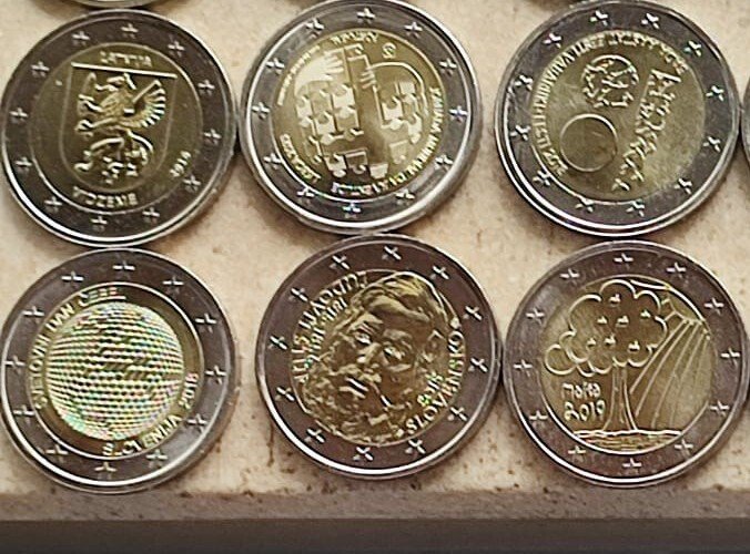 Europa. 2 Euro 2014/2024 (25 moedas)  (Ingen mindstepris)