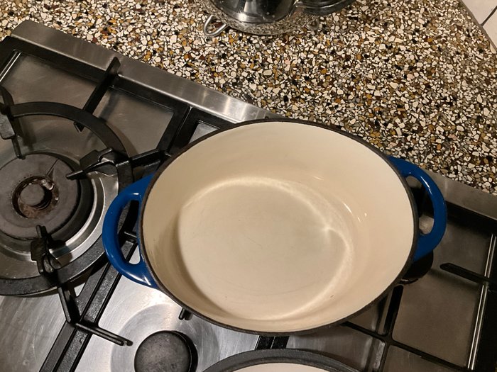 Pande - støbejern emaljeret - Stil Le Creuset