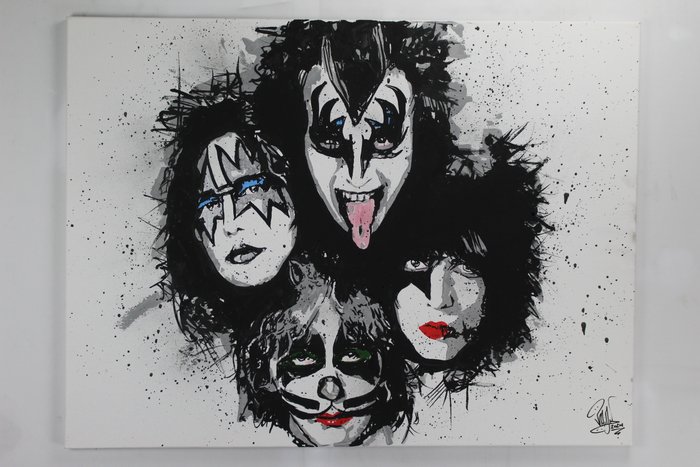 KISS - Painting - By Artist Vincent Mink - "KISS"