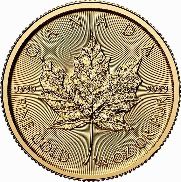 1/4 Ounce - Guld 999 - 2025 - Mapple Leaf fine gold