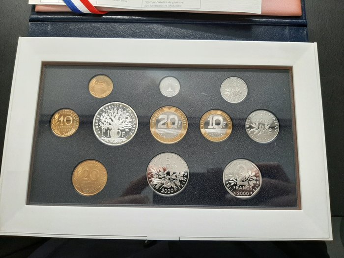 Frankrig. Proof Set 2000 (11 monnaies)