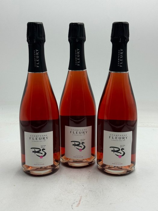 Fleury, Fleury Rosé de Saignée - Champagne Extra Brut - 3 Flasker (0,75 L)