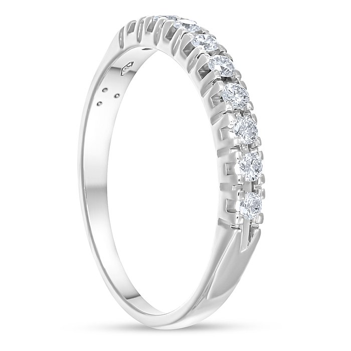 Ring - 18 kraat Hvidguld -  027ct tw Diamant (Natur)