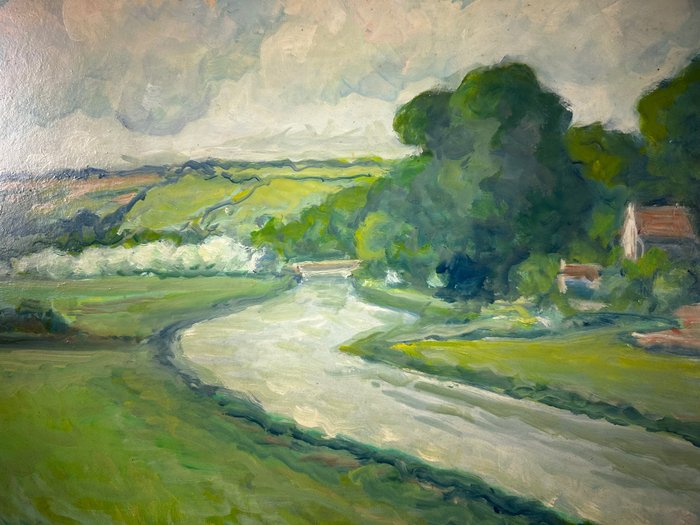 Peradon Pierre-Edmond (1893 - 1981) - La seulles près du moulin de graye-sur-mer