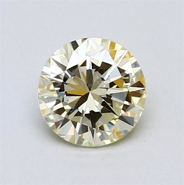 Ingen mindstepris - 1 pcs Diamant  (Naturfarvet)  - 0.85 ct - Rund - Very light Gul - VVS1 - International Gemological Institute (IGI)