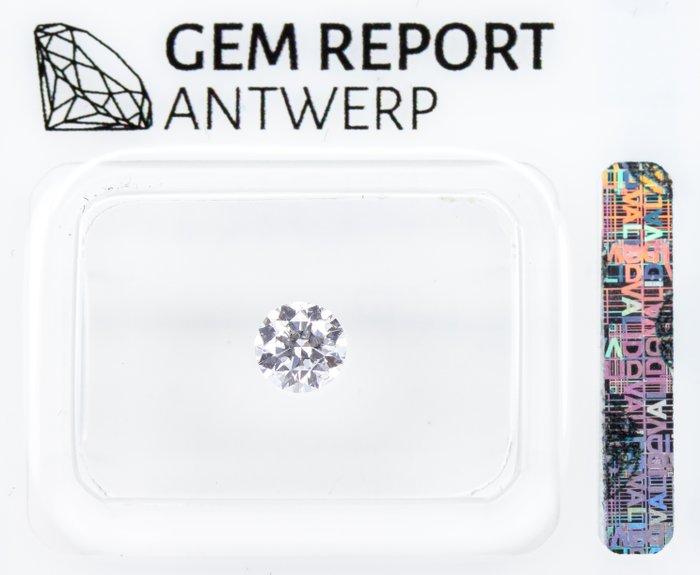 Ingen mindstepris - 1 pcs Diamant  (Natur)  - 0.40 ct - Rund - D (farveløs) - SI2 - International Gemological Institute (IGI)