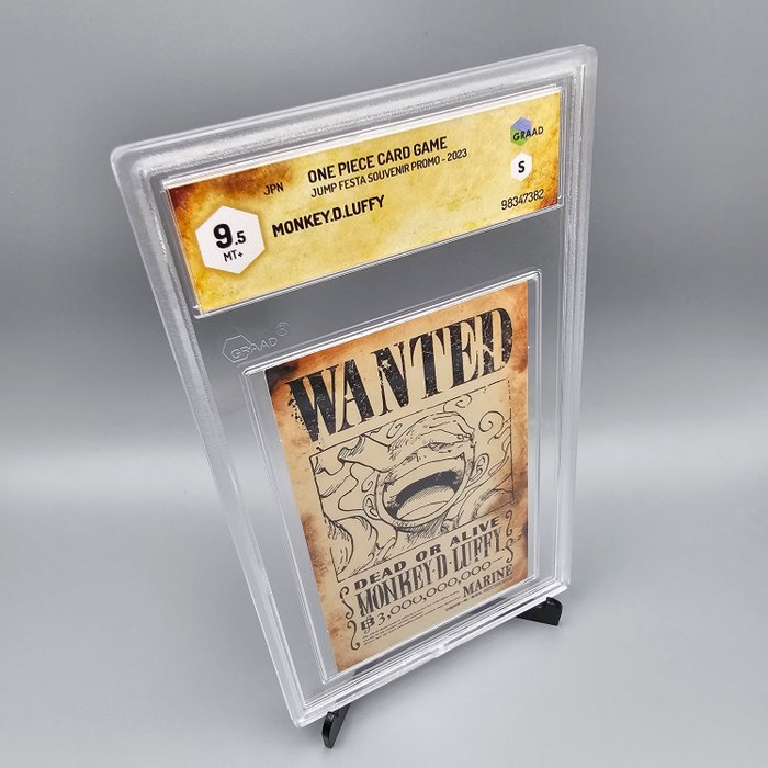 Luffy Wanted (Promo) Jump Festa Souvenir Graded card - Graad 9.5