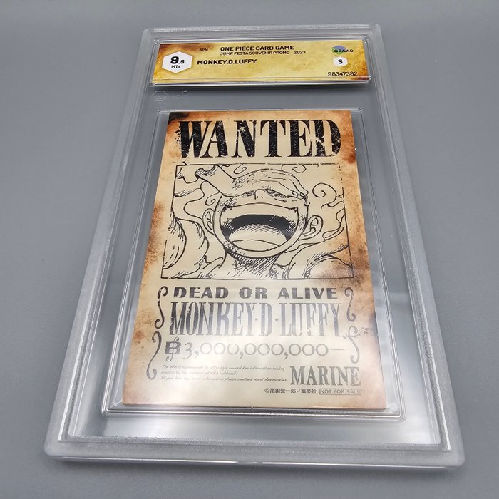 Luffy Wanted (Promo) Jump Festa Souvenir Graded card - Graad 9.5