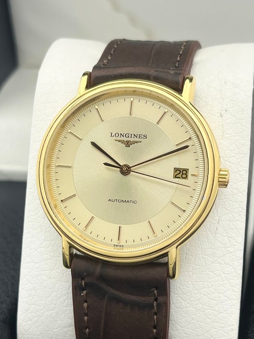 Longines - Automatic 18K Gold Plated Presence Dress Watch - L4.721.2 - Mænd - 2000-2010