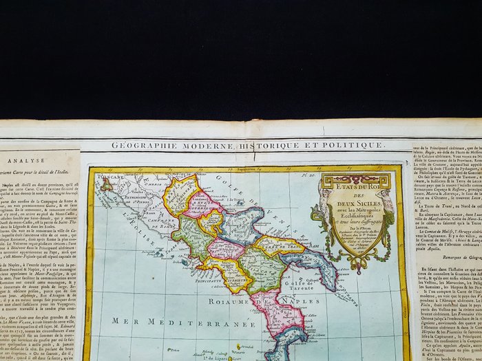 Europa - Syditalien, Sicilien, Calabrien, Campania, Puglia; Desnos / Brion De la Tour - Etats du Roi des Deux Sicilies - 1761-1780