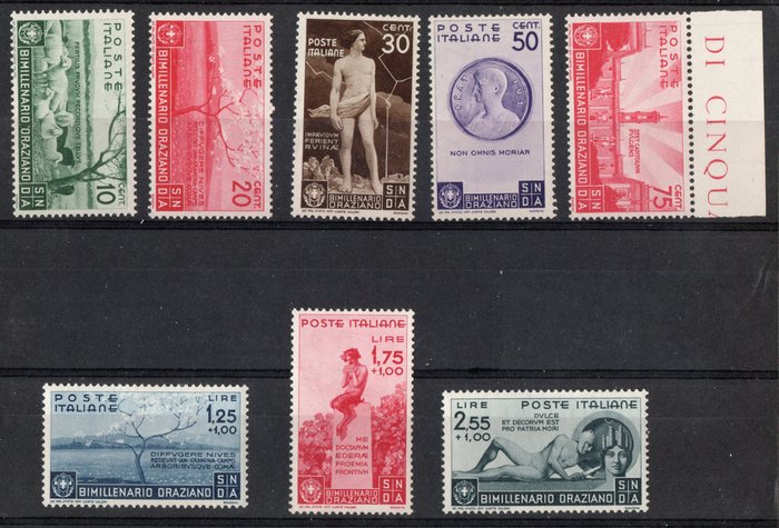 Italien Kongerige 1932/1936 - Interessant sæt med to cpl serier MNH og MLH - Sassone S. n° 63,S. n° 1506, S n° 86