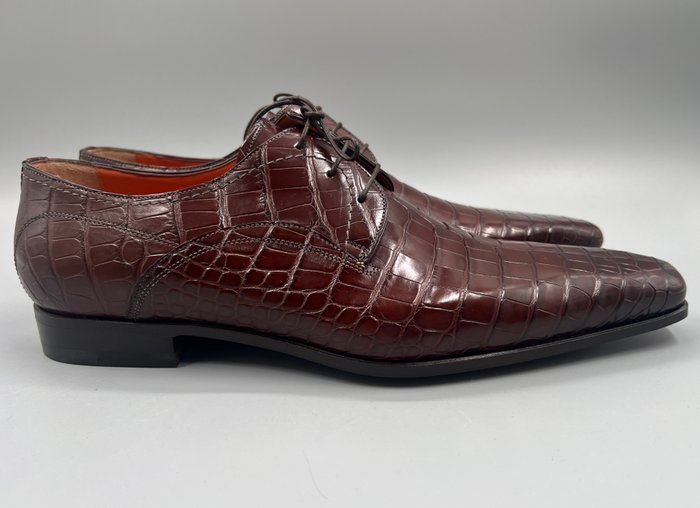 Santoni UK10 Crocodile - No reserve price - Snøresko - Størelse: 44.5 (EU/IT) / 10.5 (UK) / 11.5 (US) - Ny og i æsken