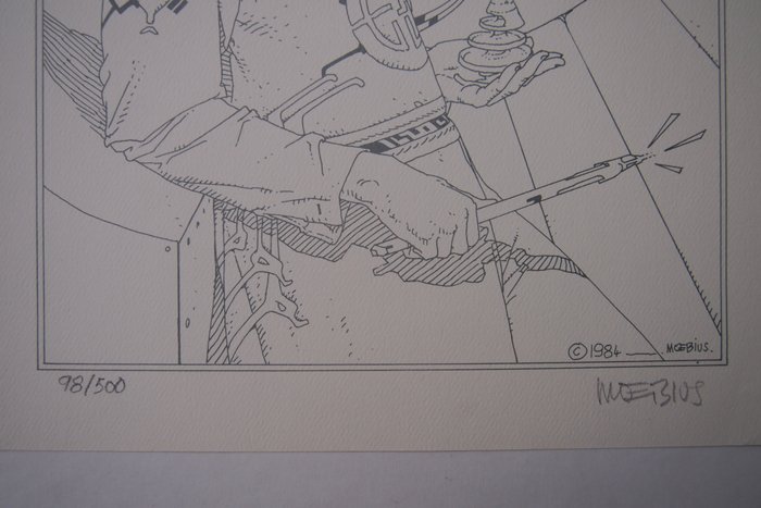 Moebius - 1 Offset Print - Fantasy Hero - 1984