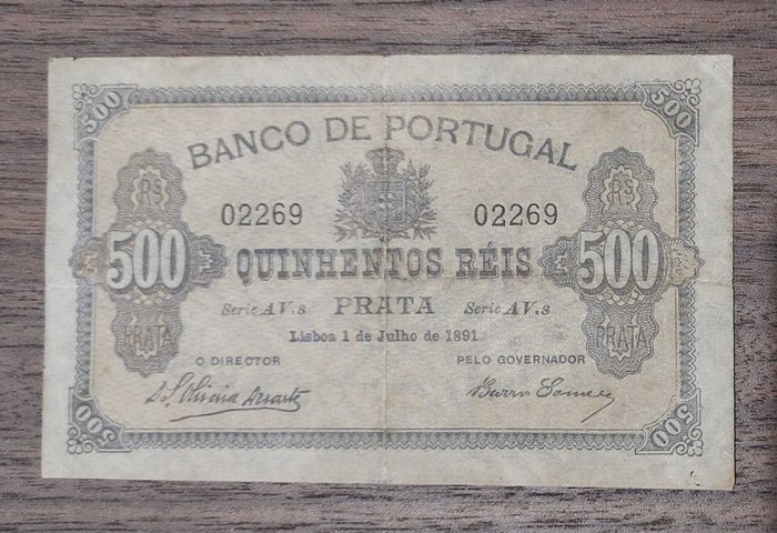 Portugal - 500 Reis - 1891 - Pick 65