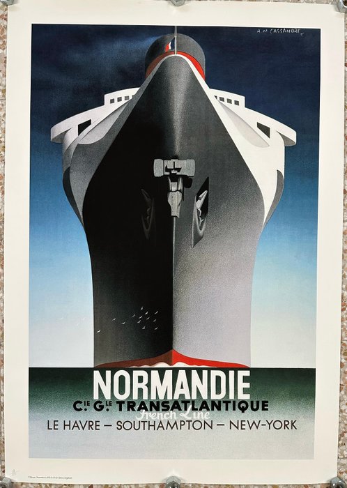 A.M. Cassandre - M. Cassandre(after) - Normandie, Compagnie Générale Transatlantique