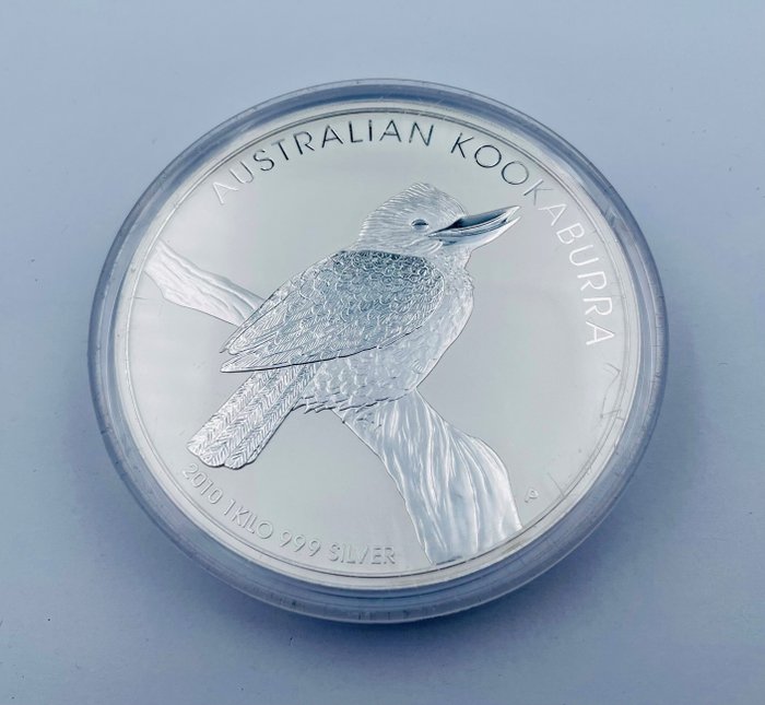 Australien. 30 Dollars 2010 Kookaburra Perth Mint 1 kg 1 Kilo 1000 Gramm Silbermünze