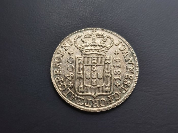 Portugal D João Príncipe Regente (1799-1816) Cruzado Novo (480 Reis) 1816  (Ingen mindstepris)