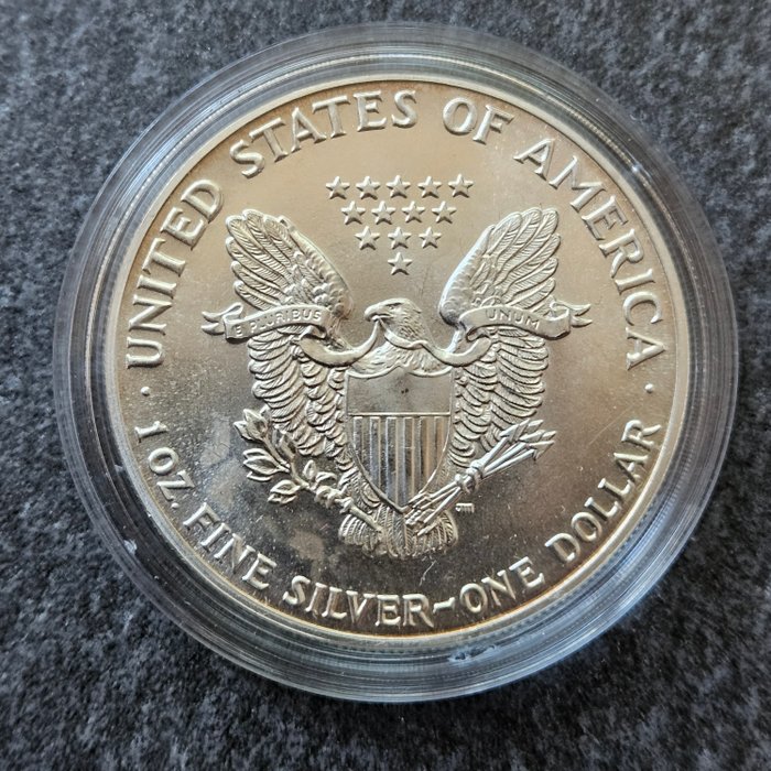 Förenta staterna. 1 Dollar 1987 American eagle, 1 Oz (.999)  (Ingen mindstepris)