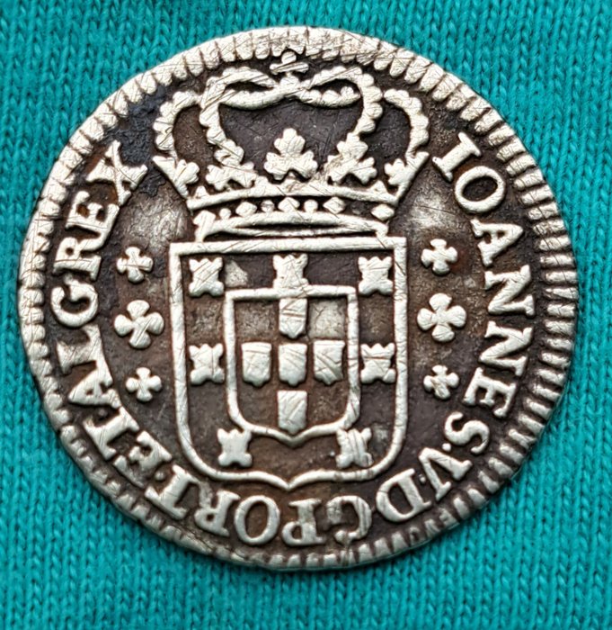 Portugal D João V (1706-1750) 6 Vintens (120 Reis) ND  (Ingen mindstepris)