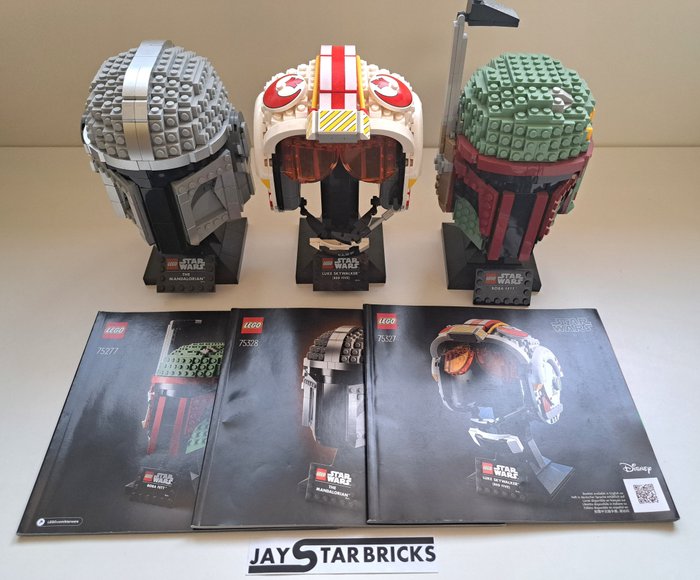 Lego - Star Wars - 75327, 75328, 75277 - 3x Helmet - 2000-2010