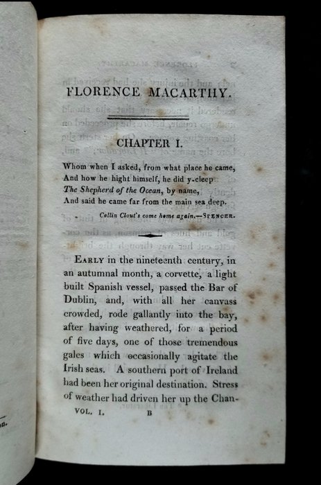 Lady [Sydney] Morgan - Florence Macarthy : An Irish Tale - 1819