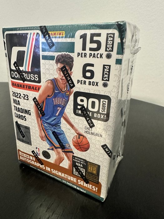 2022/23 Panini Donruss Look for Autographs 6 packs per box, 15 cards per pack - 1 Sealed box - Glimrende (EX)