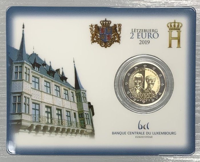 Luxembourg 2 Euro 2019 "Grande Duchesse Charlotte"  (Ingen mindstepris)