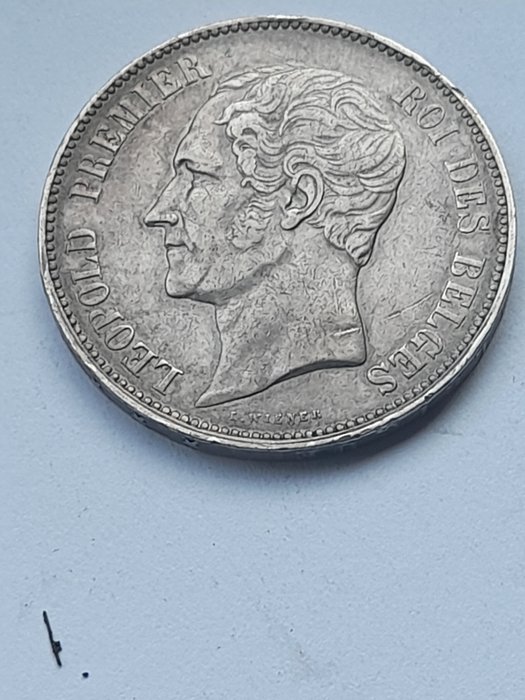 Belgien. Leopold I / Leopold II. 5 Francs 1865 (2 x)