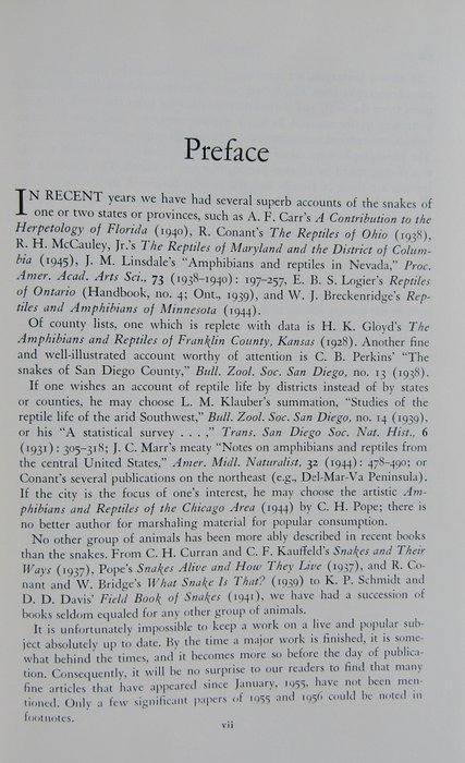 Albery Hazen Wright and Anna Allen Wright - Handbook of Snakes of the United States and Canada - 1975