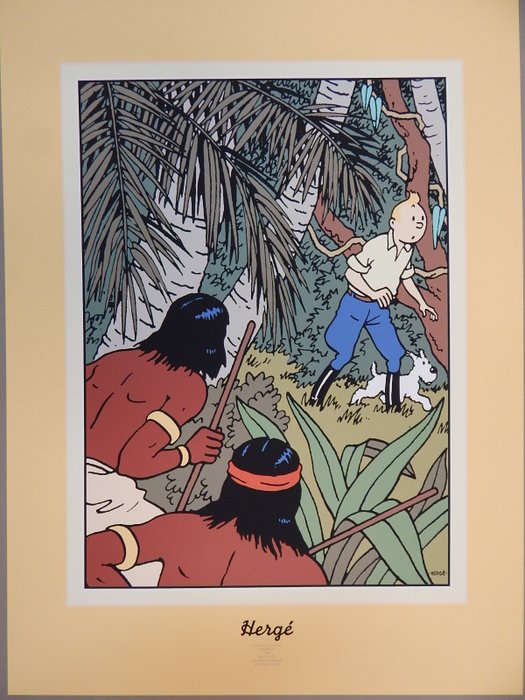 Tintin - Sérigraphie Archives Internationales - L'oreille cassée - 1 x skærmprint - 1992