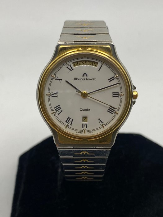 Maurice Lacroix - 18K Solid Yellow Gold/ Steel Day Date - Ingen mindstepris - 97823 - Mænd - 1990-1999