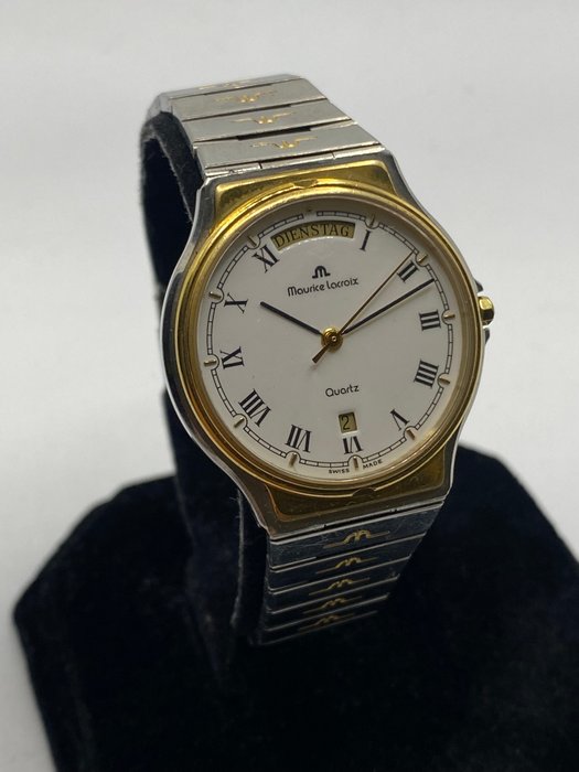 Maurice Lacroix - 18K Solid Yellow Gold/ Steel Day Date - Ingen mindstepris - 97823 - Mænd - 1990-1999