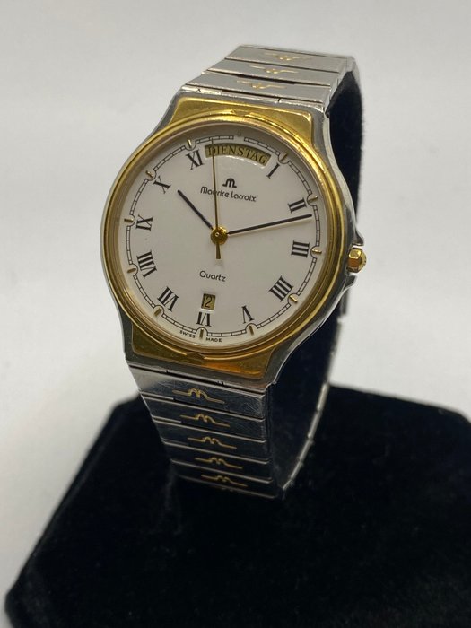 Maurice Lacroix - 18K Solid Yellow Gold/ Steel Day Date - Ingen mindstepris - 97823 - Mænd - 1990-1999