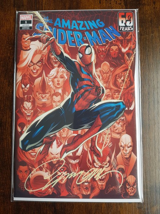 Amazing Spider-Man #1 - 60th Years Anniversary - JSC Artist exclusive - Signed by J.Scott Campbell - 1 Signed comic - Første udgave/2022