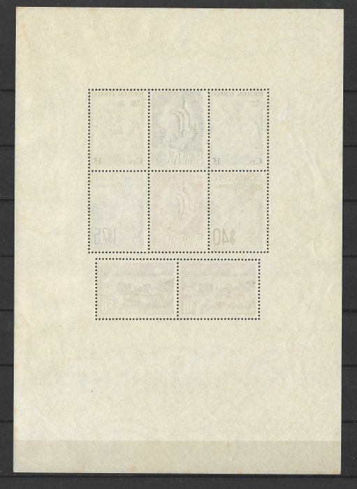 Portugal 1940 - 8.° Centenário da Fundação e 3.° Centenário da Restauração de Portugal - Bloco nº2