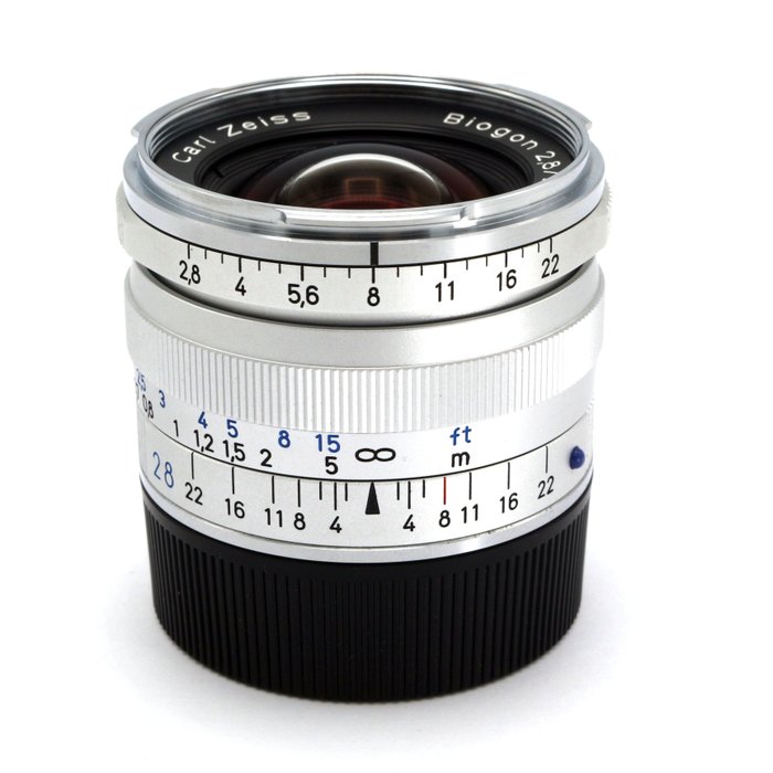 Zeiss 28mm F/2.8 Biogon T* zilver ZM (Zeiss-Leica) Vidvinkelobjektiv