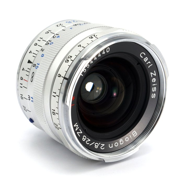 Zeiss 28mm F/2.8 Biogon T* zilver ZM (Zeiss-Leica) Vidvinkelobjektiv