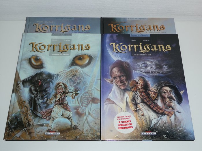 Korrigans T1 à T4 - Série complète - 4x C - 4 Album - Første udgave - 2000/2007