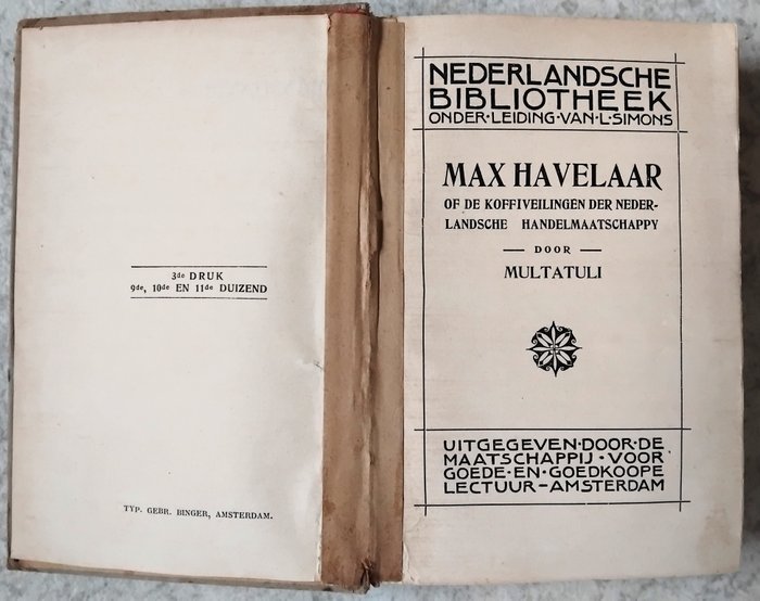 Multatuli - 18 boeken, waaronder vroege exemplaren en de complete reeks Ideeën - 1907-2020