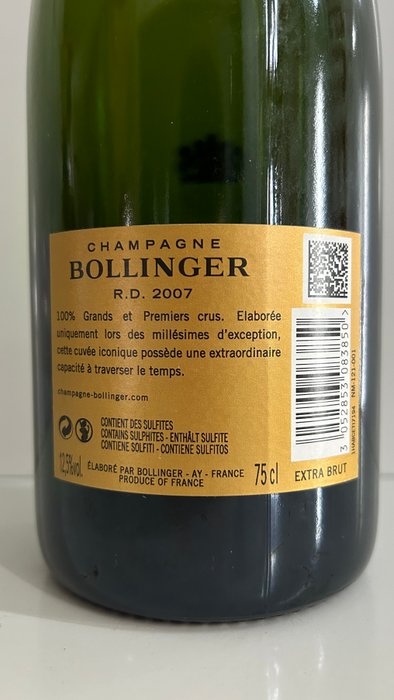 2007 Bollinger, R.D. - Champagne Extra Brut - 1 Flaske (0,75L)