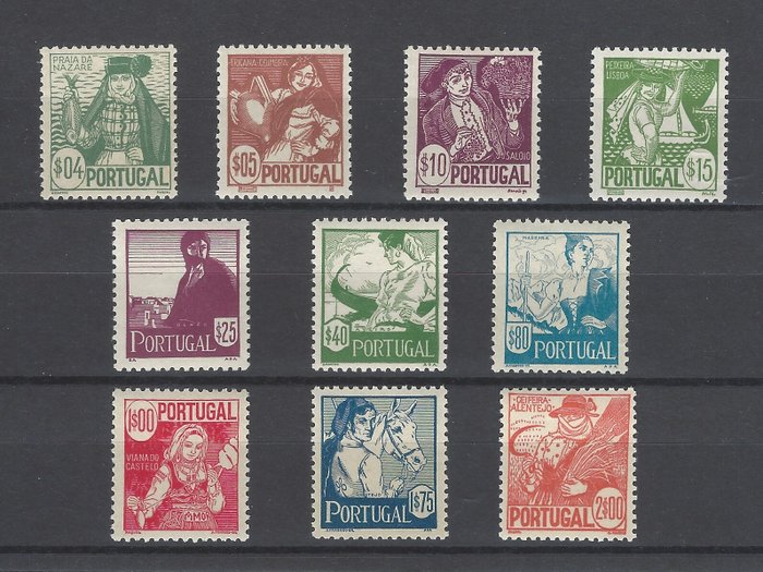 Portugal 1941 - Regionale traditioner komplet serie - Mundifil 607/16