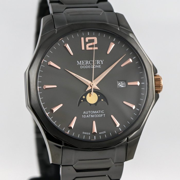 Mercury - DODEGONE Moonphase - Automatic Swiss Watch - MEA480-BR-3 - Ingen mindstepris - Mænd - 2011-nu