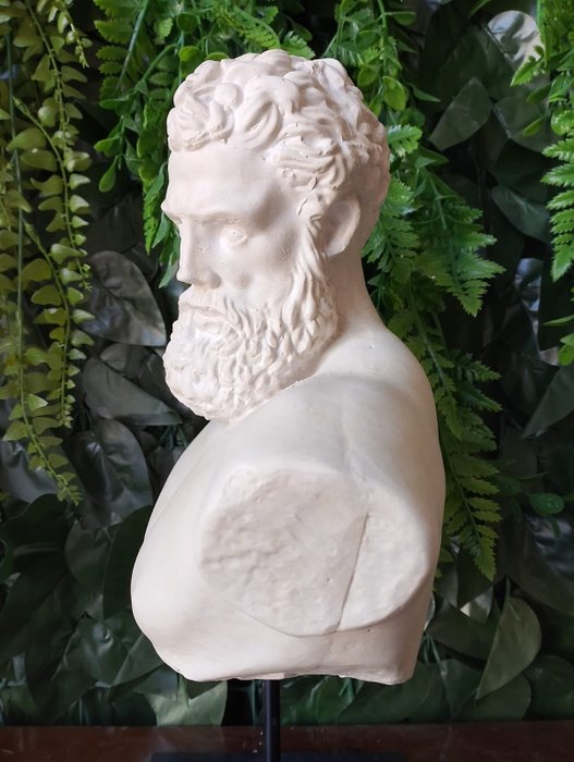 Skulptur Busto dell'ercole farnese - 35 cm - marmorstøv