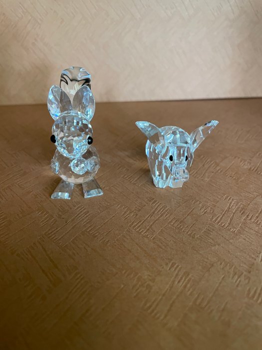 Swarovski - Statuette - Squirrel  5135941 and Elephant, small 151489 (2) - Krystal