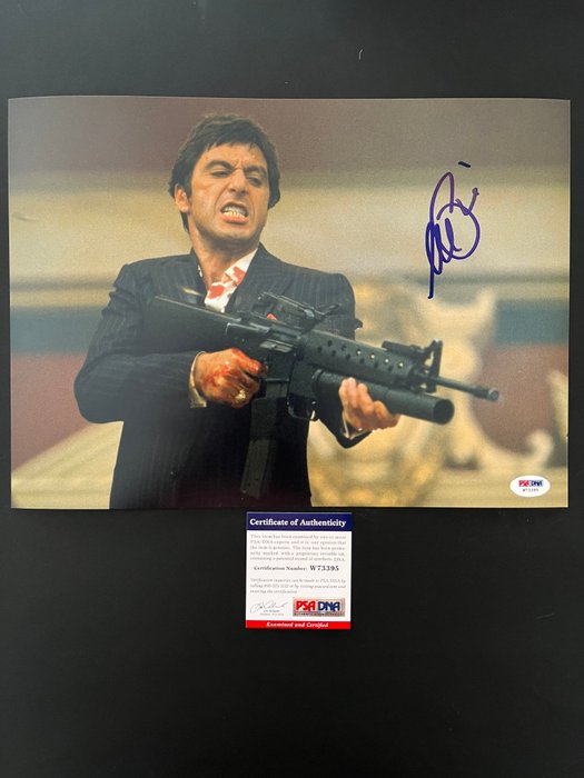 Scarface, Al Pacino (Tony Montana) - Signed in Person - with PSA/DNA Certificate - Autograph, photo - No Reserve!