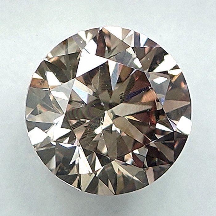 1 pcs Diamant  (Naturfarvet)  - 0.67 ct - Fancy light Brunlig Gul - SI1 - International Gemological Institute (IGI)